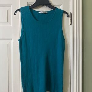 Peter Nygård Teal Tank Top, Size L, Excellent Condition